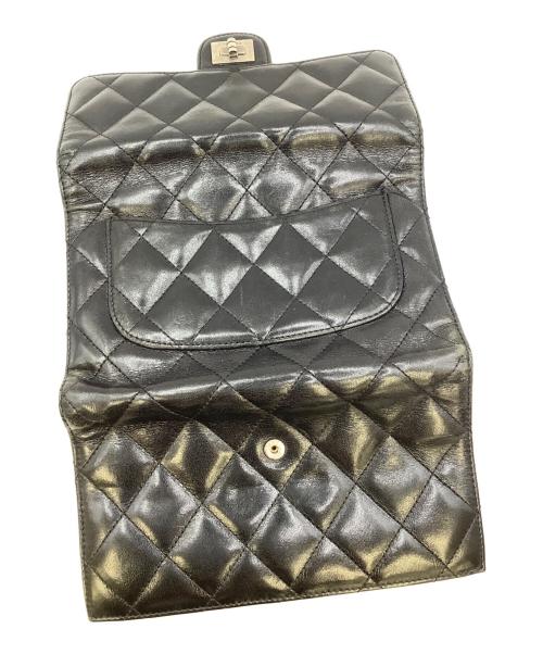 CHANEL（シャネル）CHANEL (シャネル) 三つ折り長財布 ブラックの古着・服飾アイテム