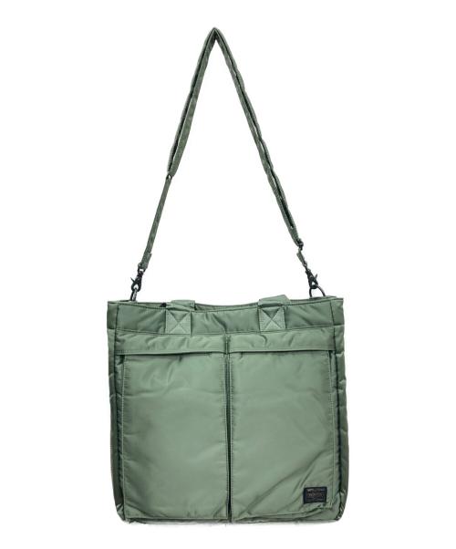 PORTER（ポーター）PORTER (ポーター) TANKER 2WAY TOTE BAG カーキの古着・服飾アイテム