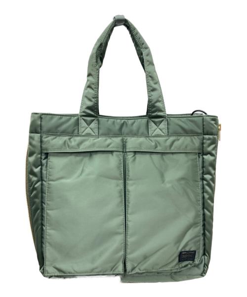 PORTER（ポーター）PORTER (ポーター) TANKER 2WAY TOTE BAG カーキの古着・服飾アイテム