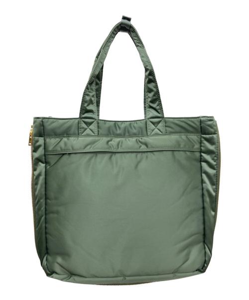 PORTER（ポーター）PORTER (ポーター) TANKER 2WAY TOTE BAG カーキの古着・服飾アイテム