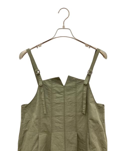 NOMBRE IMPAIR（ノンブルアンペール）NOMBRE IMPAIR (ノンブルアンペール) ジャンパースカート グリーン サイズ:SIZE Free 未使用品の古着・服飾アイテム