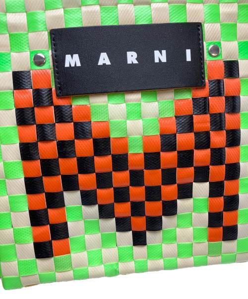 MARNI（マルニ）MARNI (マルニ) ピクニックバッグ グリーン×オレンジの古着・服飾アイテム