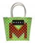 MARNI（マルニ）の古着「ピクニックバッグ」｜グリーン×オレンジ