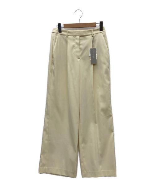 theory luxe（セオリーリュクス）theory luxe (セオリーリュクス) タックワイドパンツ ソフトイエロー サイズ:40 未使用品の古着・服飾アイテム