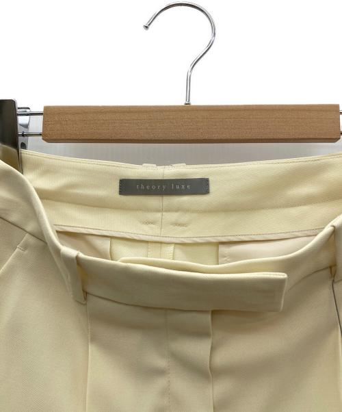 theory luxe（セオリーリュクス）theory luxe (セオリーリュクス) タックワイドパンツ ソフトイエロー サイズ:40 未使用品の古着・服飾アイテム