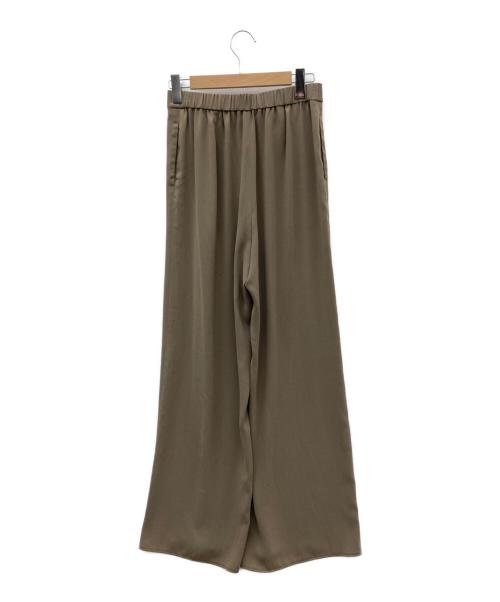 theory luxe（セオリーリュクス）theory luxe (セオリーリュクス) バックサテンワイドパンツ ライトモスブラウン サイズ:40 未使用品の古着・服飾アイテム