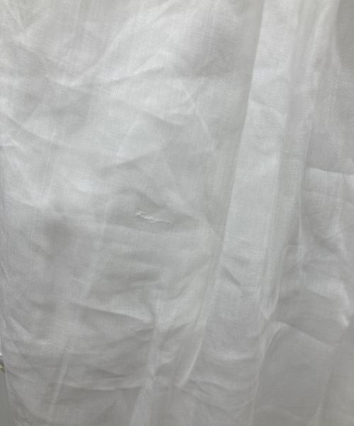 BALLSEY（ボールジィ）BALLSEY (ボールジィ) スムースラミー ハーフスリーブブラウス ホワイト サイズ:36 未使用品の古着・服飾アイテム