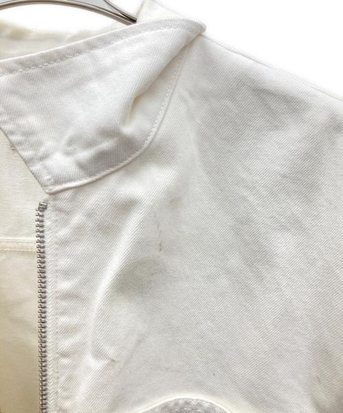 stussy（ステューシー）stussy (ステューシー) Denim Zip Work Jacket OVERDYED ホワイト サイズ:SIZE Lの古着・服飾アイテム