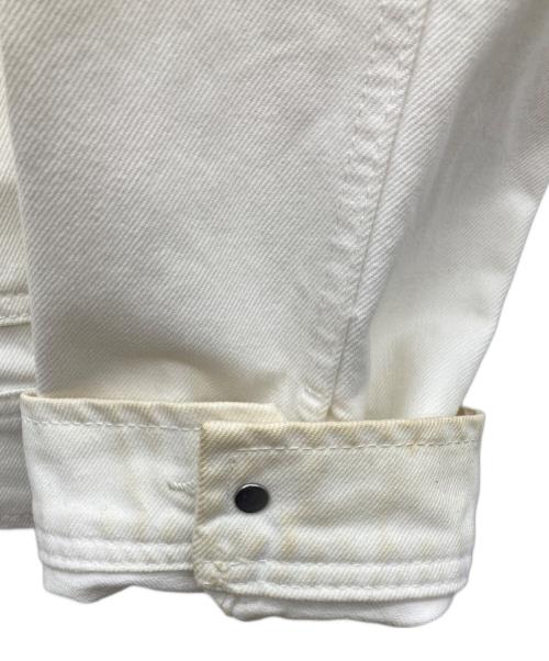 stussy（ステューシー）stussy (ステューシー) Denim Zip Work Jacket OVERDYED ホワイト サイズ:SIZE Lの古着・服飾アイテム