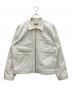 stussy（ステューシー）の古着「Denim Zip Work Jacket OVERDYED」｜ホワイト