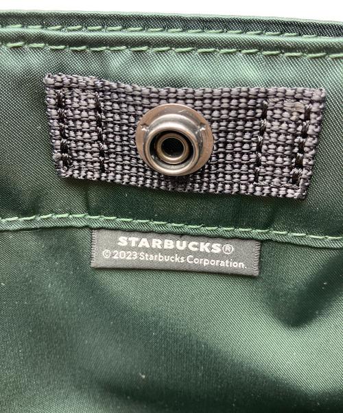 STARBUCKS COFFEE（スターバックス コーヒー）STARBUCKS COFFEE (スターバックス コーヒー) PORTER (ポーター) コーヒービーンシェイプ ドラムバッグ ダークグリーン 未使用品の古着・服飾アイテム
