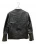 FREAK'S STORE (フリークスストア) シングルライダースジャケット ブラック サイズ:SIZE L：5000円
