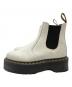 Dr.Martens (ドクターマーチン) QUAD チェルシーブーツ ホワイト×ブラック サイズ:SIZE UK 4：9000円