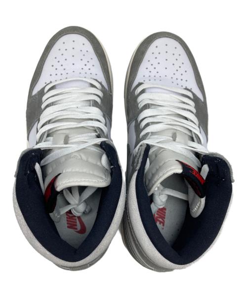 NIKE（ナイキ）NIKE (ナイキ) AIR JORDAN 1 RETRO HIGH OG グレー×ホワイト サイズ:SIZE 27.5cmの古着・服飾アイテム