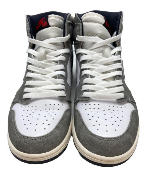 NIKE（ナイキ）NIKE (ナイキ) AIR JORDAN 1 RETRO HIGH OG グレー×ホワイト サイズ:SIZE 27.5cmの古着・服飾アイテム
