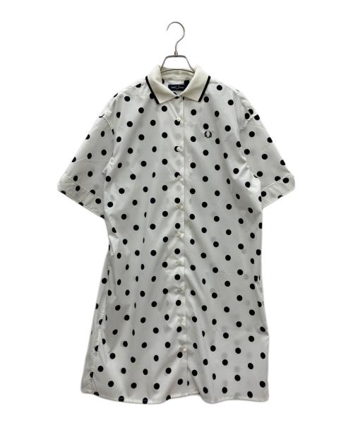 FRED PERRY（フレッドペリー）FRED PERRY (フレッドペリー) 半袖ワンピース ホワイト サイズ:US 6の古着・服飾アイテム