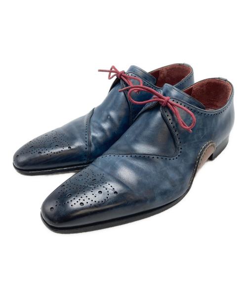MAGNANNI（マグナーニ）MAGNANNI (マグナーニ) レザーシューズ ネイビー×ブラウン サイズ:SIZE 44の古着・服飾アイテム