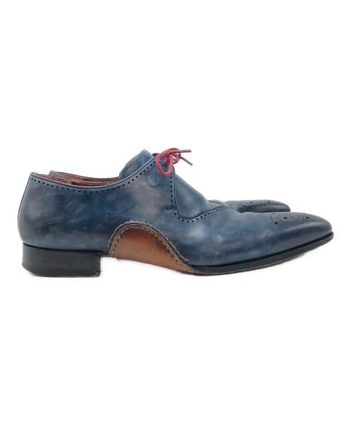 MAGNANNI（マグナーニ）MAGNANNI (マグナーニ) レザーシューズ ネイビー×ブラウン サイズ:SIZE 44の古着・服飾アイテム