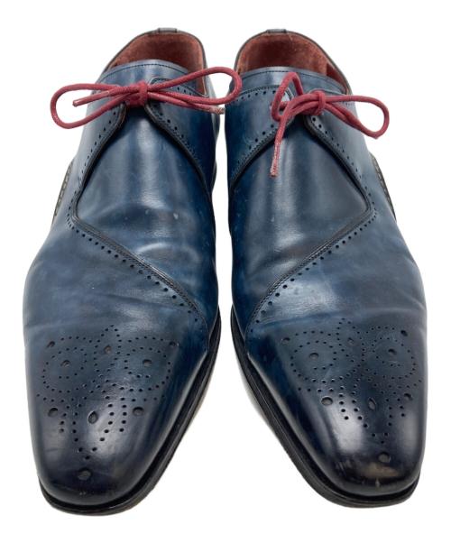 MAGNANNI（マグナーニ）MAGNANNI (マグナーニ) レザーシューズ ネイビー×ブラウン サイズ:SIZE 44の古着・服飾アイテム