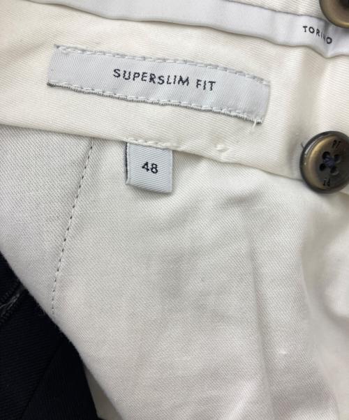 PT TORINO（ピーティートリノ）PT TORINO (ピーティートリノ) スーパースリムフィット ストレッチトロ 51 ネイビー サイズ:48の古着・服飾アイテム