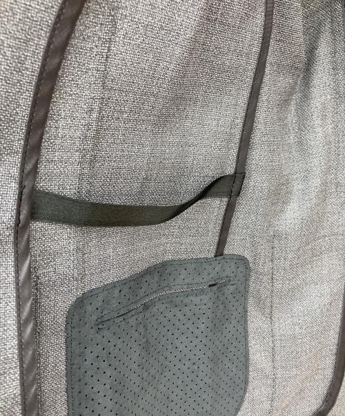 TAGLIATORE（タリアトーレ）TAGLIATORE (タリアトーレ) ストレッチウールホップサックソリッド2Bジャケット グレー サイズ:SIZE 48の古着・服飾アイテム