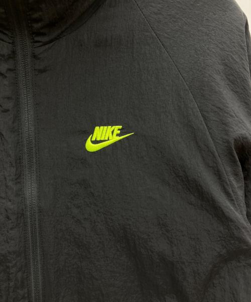 NIKE（ナイキ）NIKE (ナイキ) ビッグスウッシュ フルジップ リバーシブル ボア ジャケット ブラック×イエロー サイズ:SIZE Mの古着・服飾アイテム