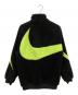 NIKE (ナイキ) ビッグスウッシュ フルジップ リバーシブル ボア ジャケット ブラック×イエロー サイズ:SIZE M：5000円