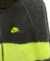 中古・古着 NIKE (ナイキ) ビッグスウッシュ フルジップ リバーシブル ボア ジャケット ブラック×イエロー サイズ:SIZE M：5000円