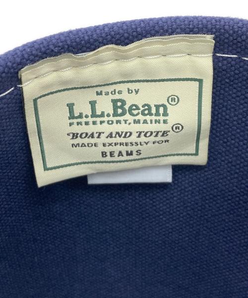 L.L.Bean（エルエルビーン）L.L.Bean (エルエルビーン) BEAMS (ビームス) キャンバストートバッグ ネイビー×レッドの古着・服飾アイテム
