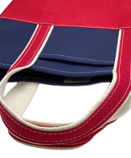 L.L.Bean（エルエルビーン）L.L.Bean (エルエルビーン) BEAMS (ビームス) キャンバストートバッグ ネイビー×レッドの古着・服飾アイテム