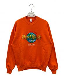 JERZEES（ジャージーズ）の古着「Hard Rock CAFE FINLAND」｜オレンジ