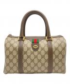 GUCCIグッチ）の古着「シェリーライン ミニボストンバッグ」｜ブラウン
