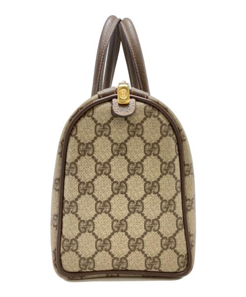 GUCCI（グッチ）GUCCI (グッチ) シェリーライン ミニボストンバッグ ブラウンの古着・服飾アイテム