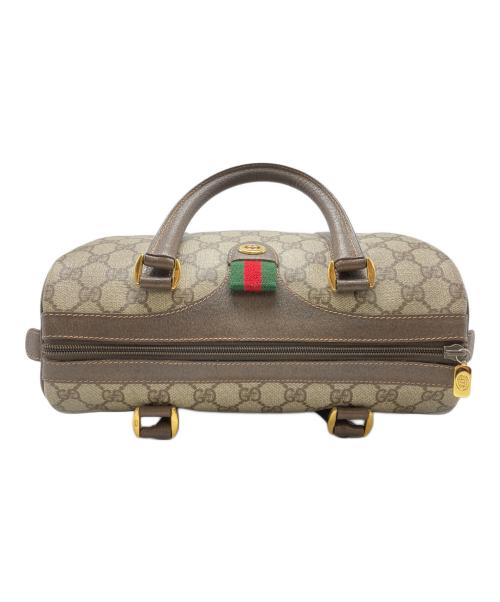 GUCCI（グッチ）GUCCI (グッチ) シェリーライン ミニボストンバッグ ブラウンの古着・服飾アイテム