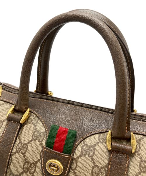GUCCI（グッチ）GUCCI (グッチ) シェリーライン ミニボストンバッグ ブラウンの古着・服飾アイテム