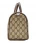 中古・古着 GUCCI (グッチ) シェリーライン ミニボストンバッグ ブラウン：40000円