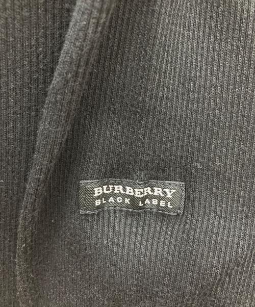 BURBERRY BLACK LABEL（バーバリーブラックレーベル）BURBERRY BLACK LABEL (バーバリーブラックレーベル) ヘンリーネックカットソー ブラック サイズ:3の古着・服飾アイテム