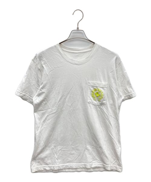CHROME HEARTS（クロムハーツ）CHROME HEARTS (クロムハーツ) ロゴポケット クルーネック 半袖Tシャツ ホワイト サイズ:SIZE Lの古着・服飾アイテム