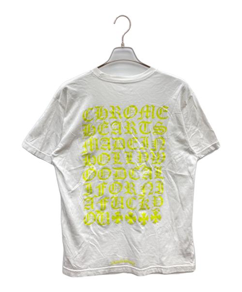 CHROME HEARTS（クロムハーツ）CHROME HEARTS (クロムハーツ) ロゴポケット クルーネック 半袖Tシャツ ホワイト サイズ:SIZE Lの古着・服飾アイテム