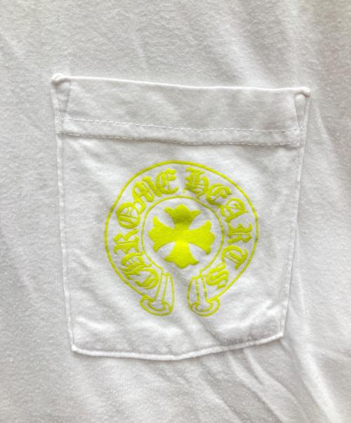 CHROME HEARTS（クロムハーツ）CHROME HEARTS (クロムハーツ) ロゴポケット クルーネック 半袖Tシャツ ホワイト サイズ:SIZE Lの古着・服飾アイテム