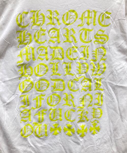 CHROME HEARTS（クロムハーツ）CHROME HEARTS (クロムハーツ) ロゴポケット クルーネック 半袖Tシャツ ホワイト サイズ:SIZE Lの古着・服飾アイテム