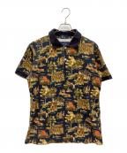 FRED PERRY×nowarttフレッドペリー×ノワート）の古着「ポロシャツ」｜ネイビー×ブラウン