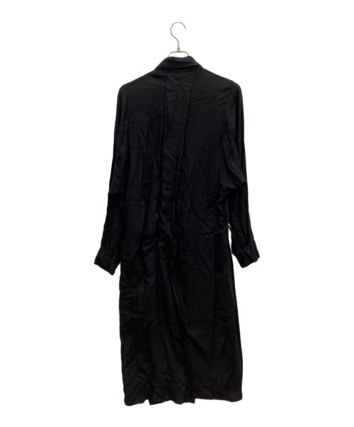 yohji yamamoto+noir（ヨウジヤマモトプリュスノアール）yohji yamamoto+noir (ヨウジヤマモトプリュスノアール) 長袖ワンピース ブラック サイズ:Sの古着・服飾アイテム