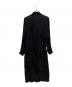 yohji yamamoto+noir (ヨウジヤマモトプリュスノアール) 長袖ワンピース ブラック サイズ:S：18000円