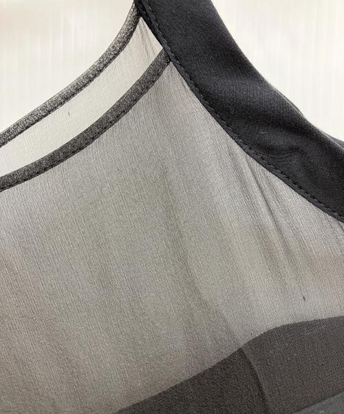 yohji yamamoto+noir（ヨウジヤマモトプリュスノアール）yohji yamamoto+Noir (ヨウジヤマモトプリュスノアール) 半袖ワンピース ブラック サイズ:Mの古着・服飾アイテム