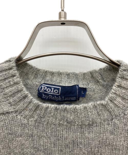 POLO RALPH LAUREN（ポロ・ラルフローレン）POLO RALPH LAUREN (ポロ・ラルフローレン) ニット グレー サイズ:Lの古着・服飾アイテム
