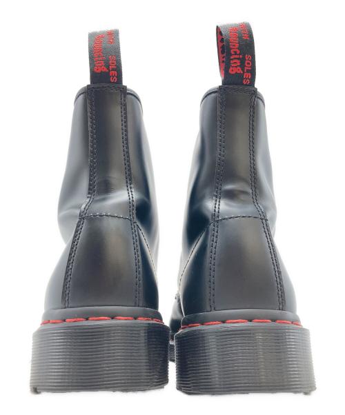 Dr.Martens（ドクターマーチン）Dr.Martens (ドクターマーチン) レッドステッチ8ホールブーツ ブラック×レッド サイズ:SIZE 26cmの古着・服飾アイテム