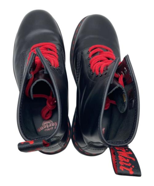 Dr.Martens（ドクターマーチン）Dr.Martens (ドクターマーチン) レッドステッチ8ホールブーツ ブラック×レッド サイズ:SIZE 26cmの古着・服飾アイテム