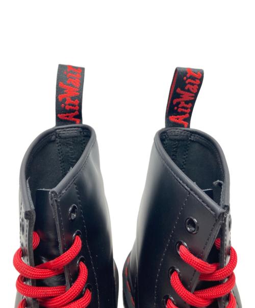 Dr.Martens（ドクターマーチン）Dr.Martens (ドクターマーチン) レッドステッチ8ホールブーツ ブラック×レッド サイズ:SIZE 26cmの古着・服飾アイテム