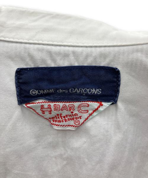 COMME des GARCONS（コムデギャルソン）COMME des GARCONS (コムデギャルソン) H BAR C (エイチバーシー) ウエスタンシャツ ホワイト×ブルー サイズ:Mの古着・服飾アイテム